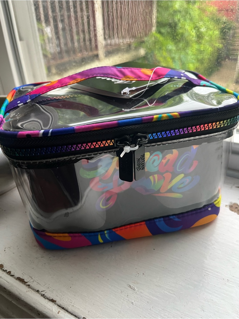CONAIR X JASON NAYLOR 2 Piece Cosmetic Travel Bag Rainbow Pride NWT
